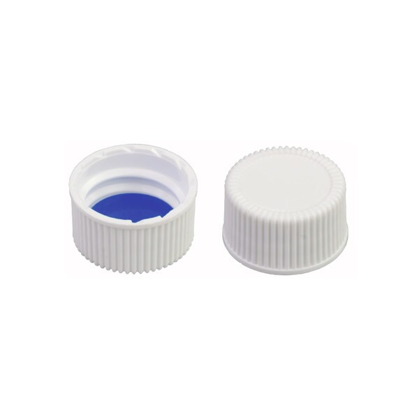 PP Screw Cap, N 18, White, Bonded